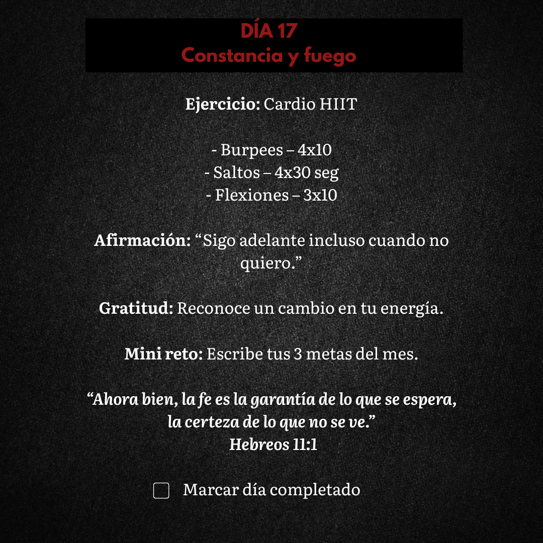 Desafío 21 días: Activa tu cuerpo y tu mente
